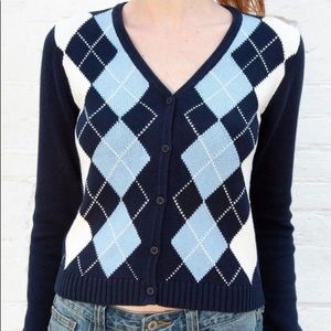 Brandy Melville Elizabeth Argyle Sweater